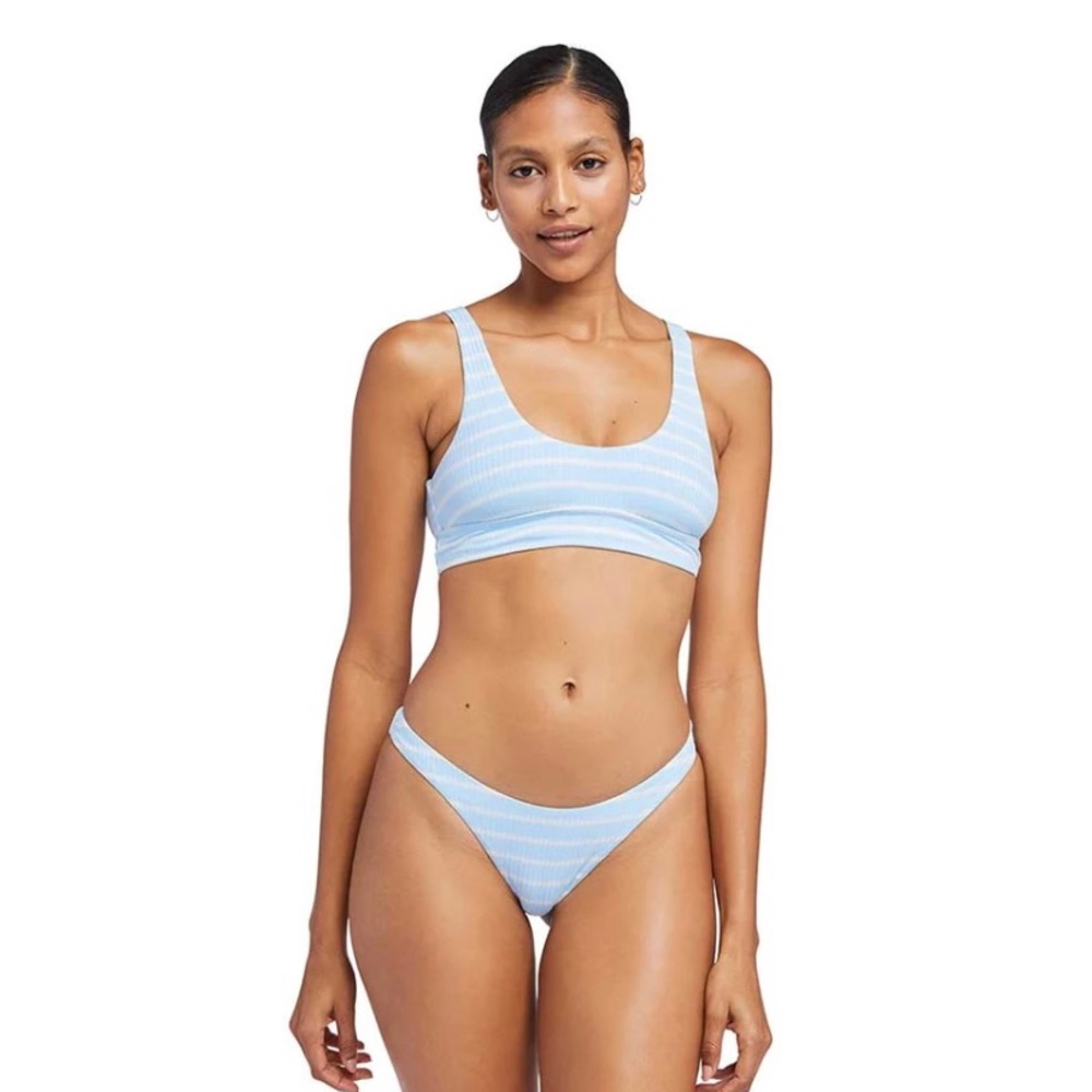 Vitamin A sky eco rib bikini small